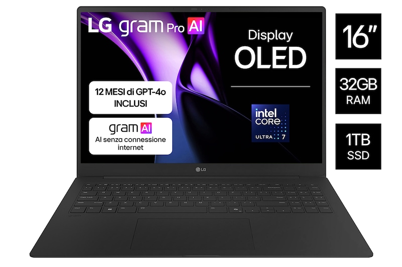Foto frontale notebook Gram Pro 16Z90TP-K.AD88D