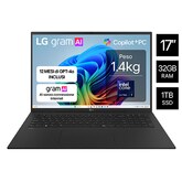 Notebook gram 17" Copilot+ PC | Windows 11 Home | Ultra 7, 32GB RAM, 1TB SSD, Nero