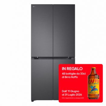 Vista frontale di Frigorifero Multidoor Slim | Classe D, 580L | Wi-Fi, Total No frost | Black GMBS30SDEP