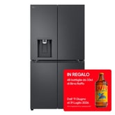 Frigorifero Side-by-Side | Classe B, 623L | Wi-Fi, Dispenser senza allaccio, UVnano, Metal Fresh, Door Cooling | Black Steel
