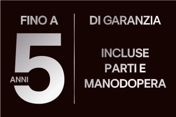 5 anni di garanzia