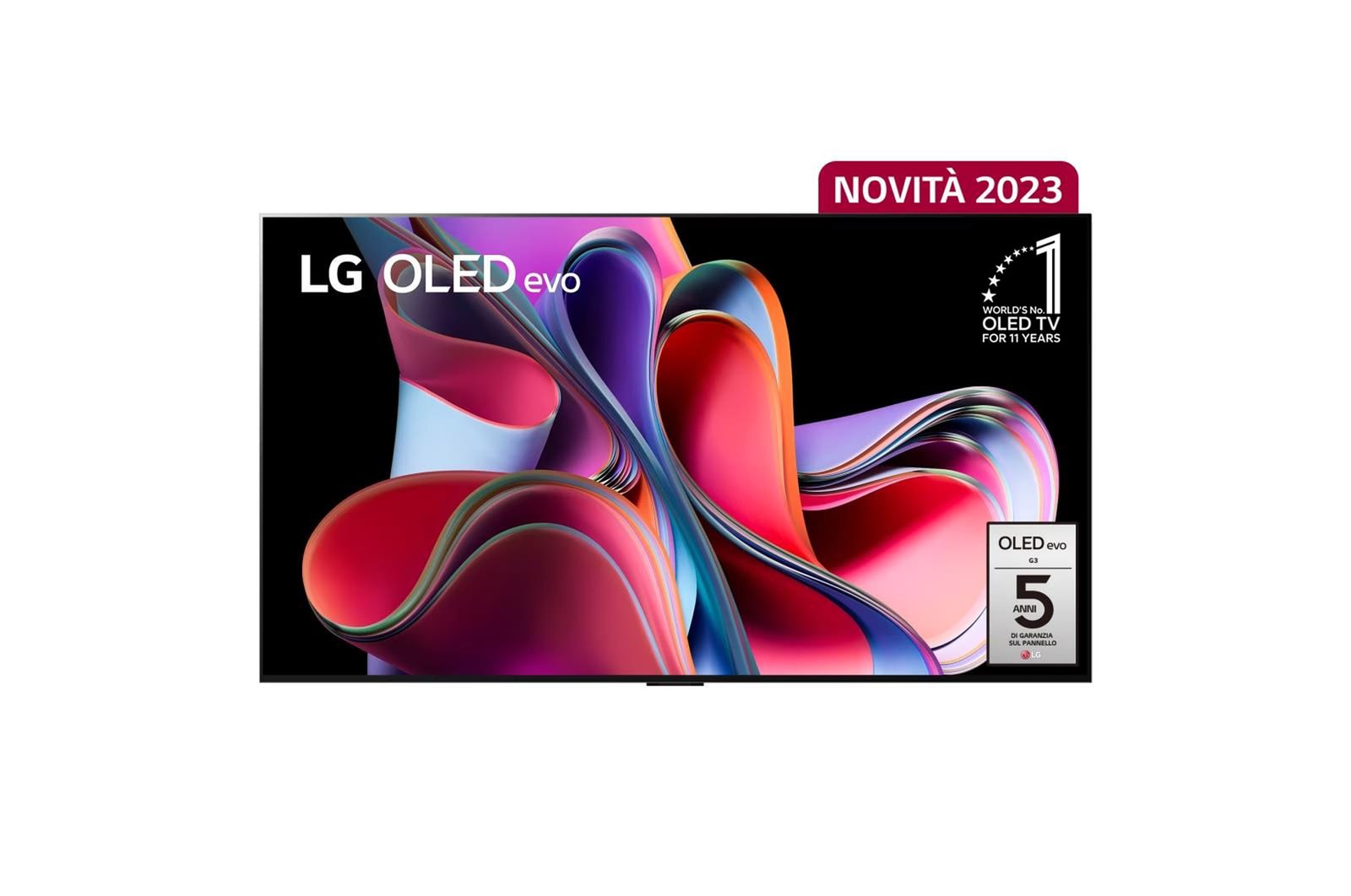 LG TV OLED evo | Serie G3 55'' | 4K, α9 Gen6, Brightness Booster Max, 60W, 4 HDMI con VRR, G-Sync, Wi-Fi 6, Smart TV WebOS 23, OLED55G36LA