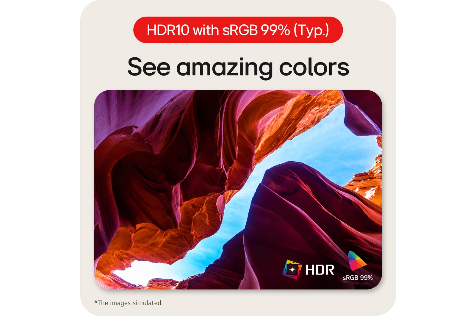 see amazing colors
