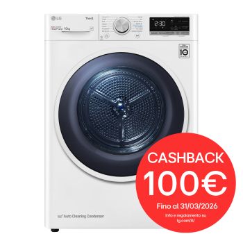 Foto frontale asciugatrice RH10V9AV4W con kit colonna bucato in regalo