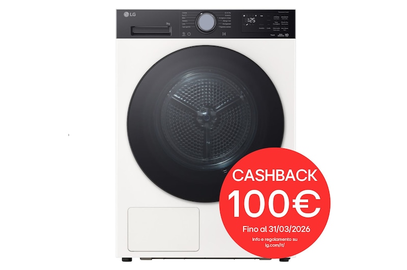 Foto frontale asciugatrice RNX5009TWBC con cashback