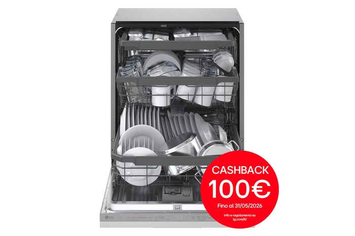 Foto frontale lavastoviglie DB375TXSW con cashback