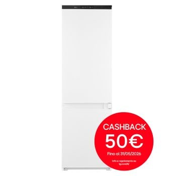 Vista frontale di Frigorifero da incasso | Classe E, 233L | 4 ripiani, Cerniere a scorrimento, Total No Frost, Porte reversibili | Bianco GTFN256SER