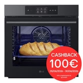 Forno a vapore InstaView | 76L Classe A++ | Blue EasyClean, Air Fry, Air Sous Vide, Pizza 300°C, Display 4,3", Wi-Fi | Nero
