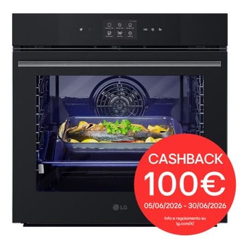 Foto frontale del forno LG WSED7667M con bollo cashabck 100€
