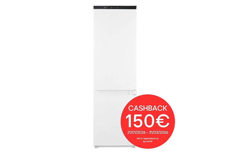 Vista frontale del frigo da incasso GTFN256SET 233L Total no Frost con bollocashback 150€
