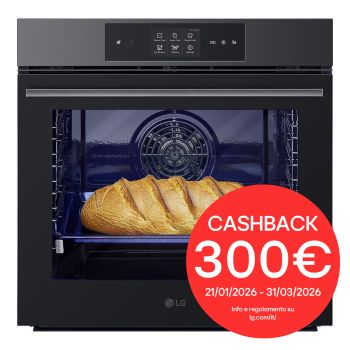 Foto frontale del forno LG WSED7665B con cashback