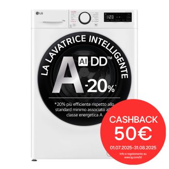 Foto frontale lavatrice intelligente AIDD F4R3013NSWB