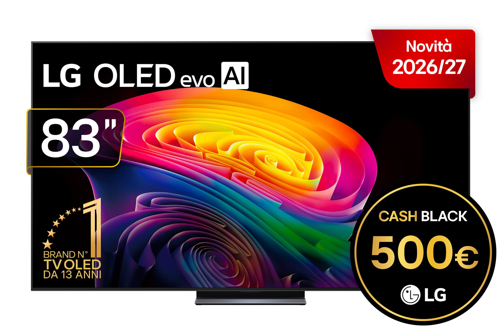 Lg Colori Perfetti Tv 83″ Oled Evo Ai C6 Pro 4K Smart Tv 2026 - Oled83c66lb