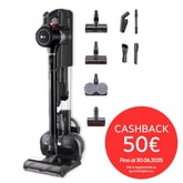 CordZero™ A9K Ultra | Aspirapolvere Kompressor™ 200 W, 120 min | 4 spazzole + 4 accessori, Wi-Fi | Nero