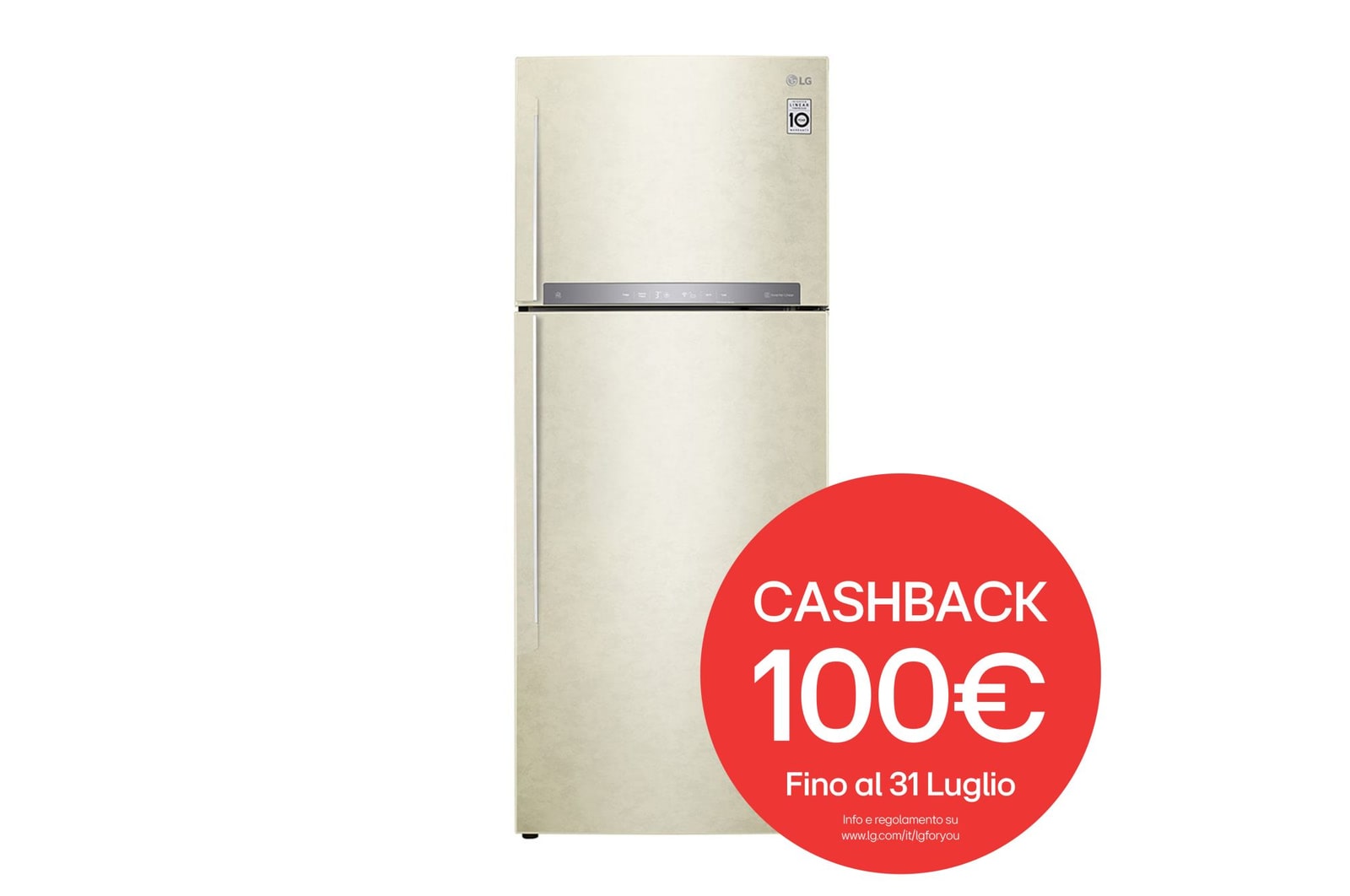 Vista frontale frigorifero doppia porta GTB574SEHZD