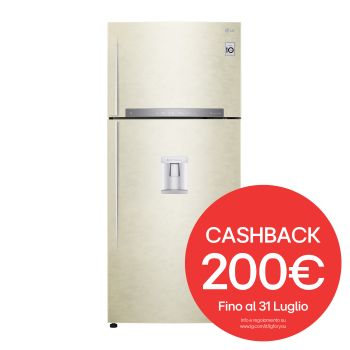 Foto frontale del frigorifero LG GTF744SEPED
