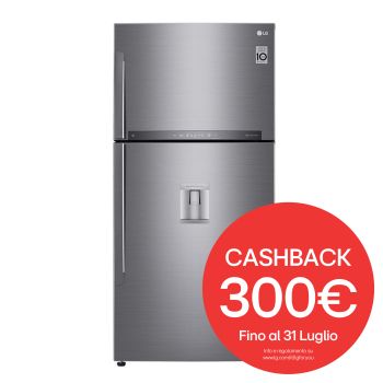 Vista frontale frigorifero doppia porta GTF916PZPYD
