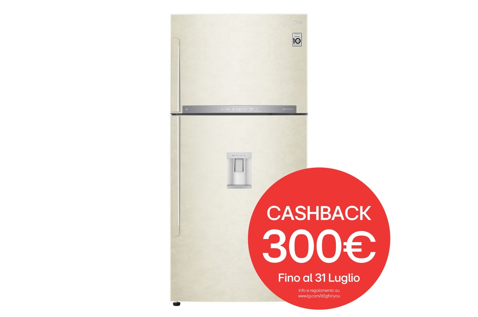 Vista frontale frigorifero doppia porta GTF916SEPED
