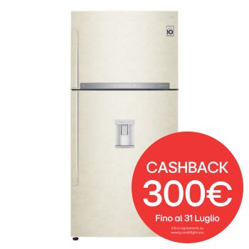 Vista frontale frigorifero doppia porta GTF916SEPED