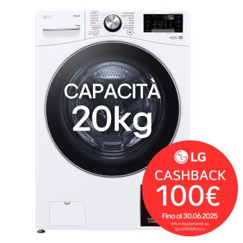 Foto frontale della lavatrice LG F0P3020TSWC