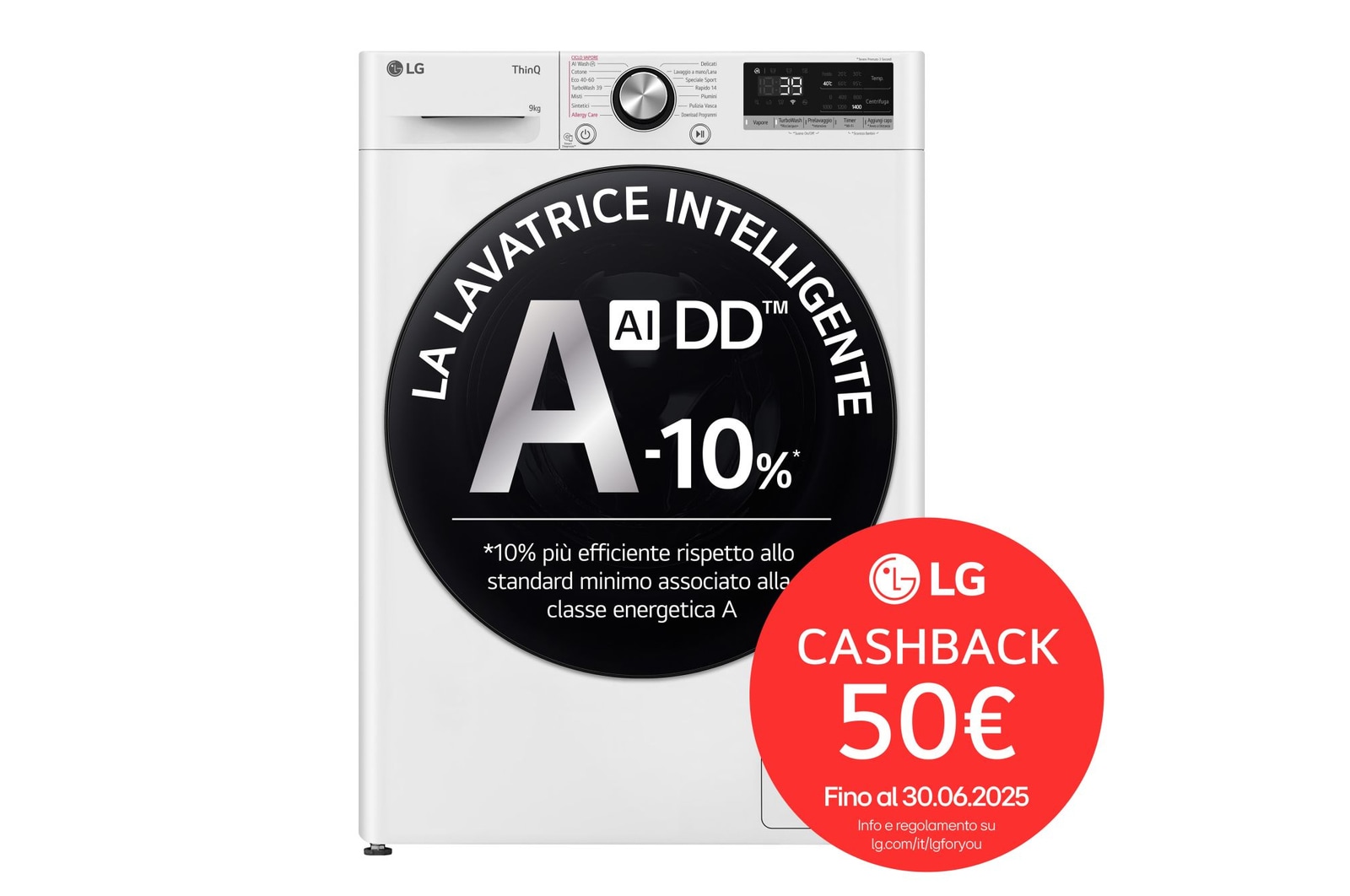 Foto frontale lavatrice F4R7009TSWB