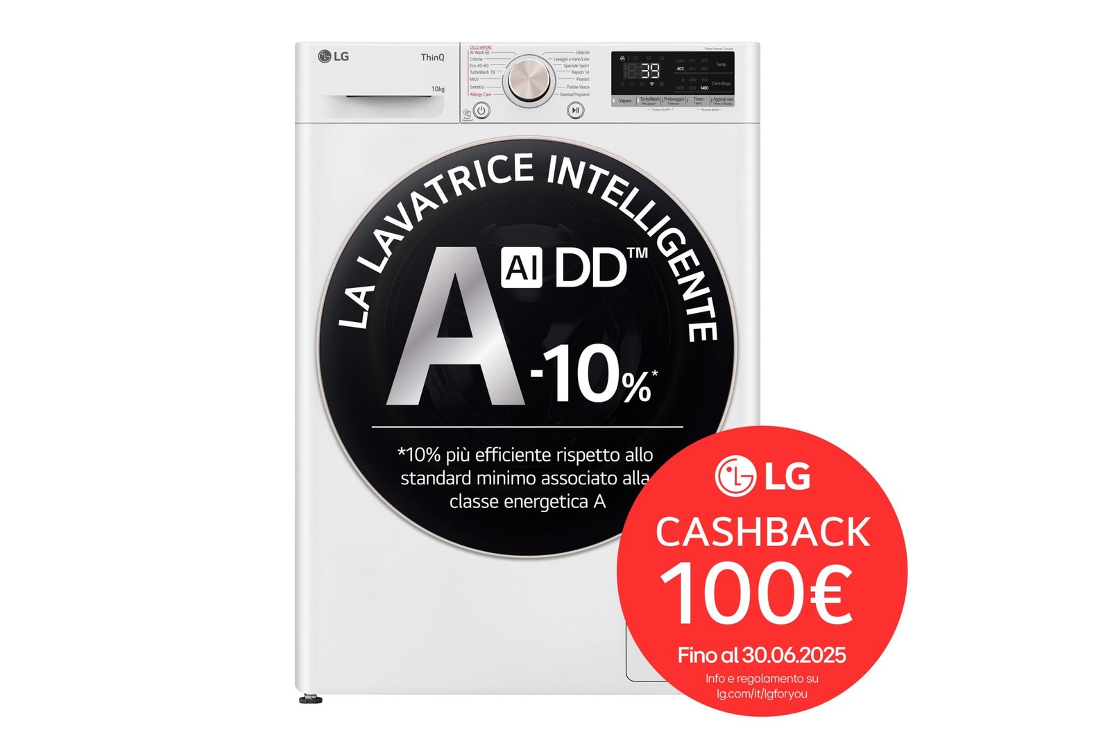 Foto frontale lavatrice F4R7010TSWG