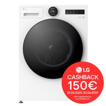 Immagine frontale della lavatrice LG F4X7009TWB serie X7 classe A-40%