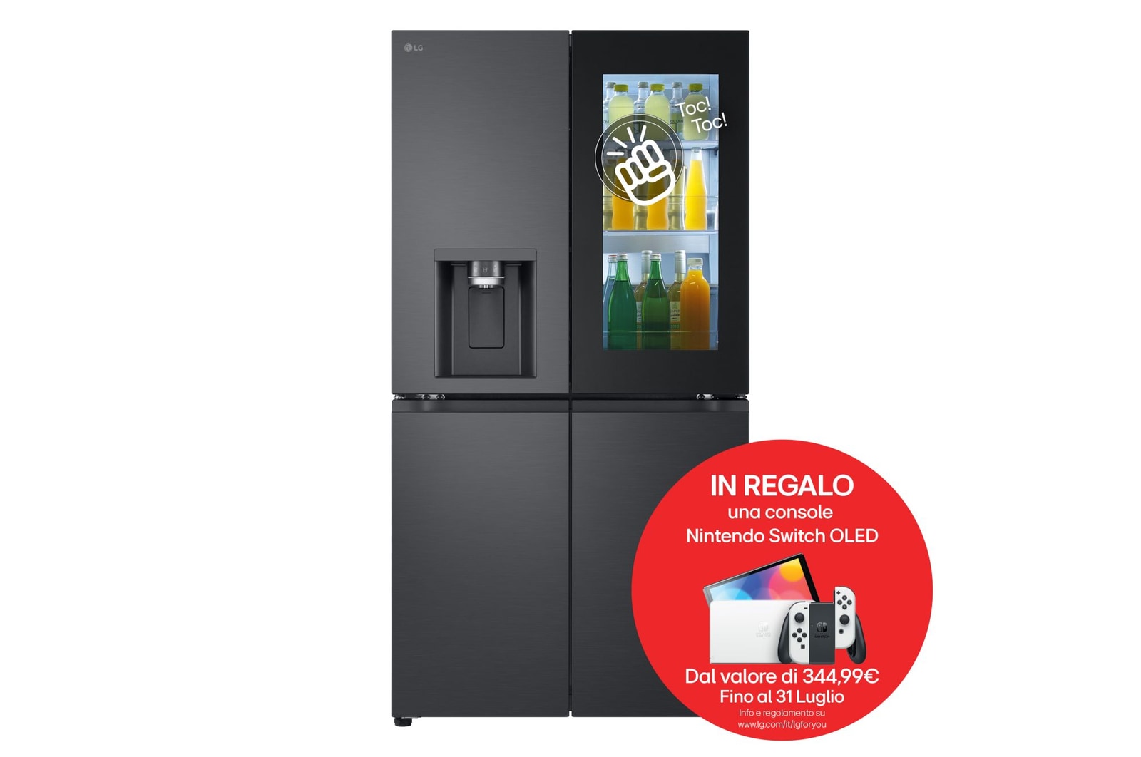 Foto frontale del frigorifero LG GMG960EVJE