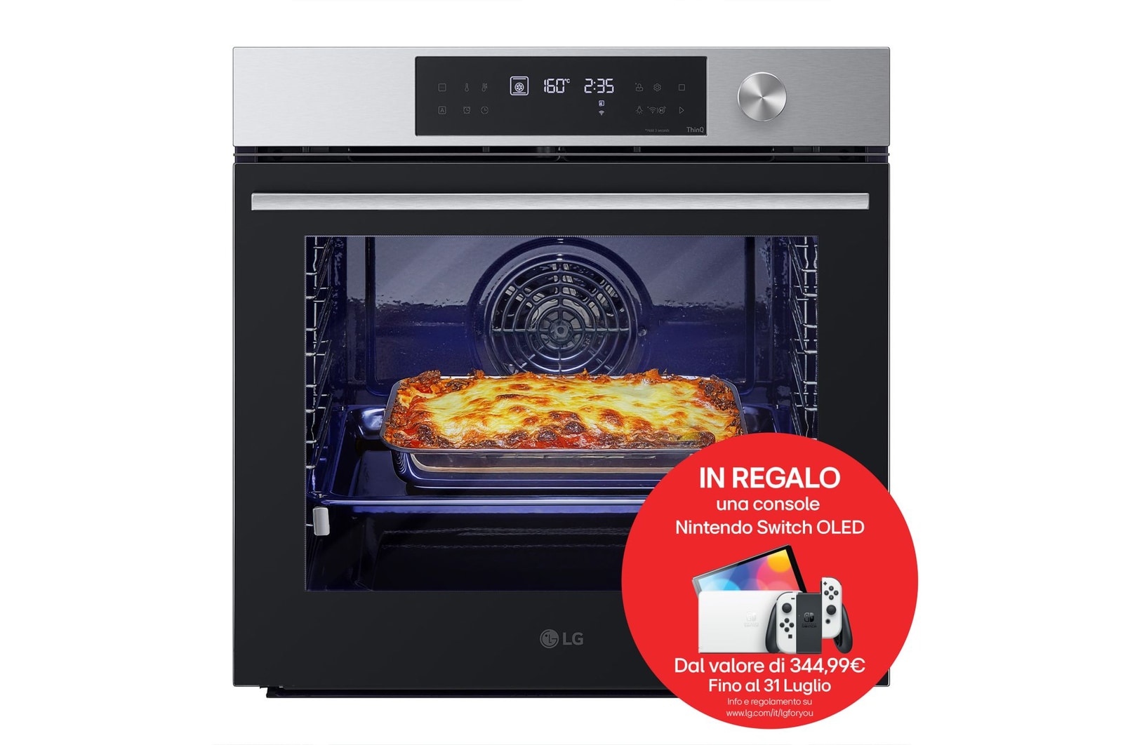Vista frontale forno WSED7613S 