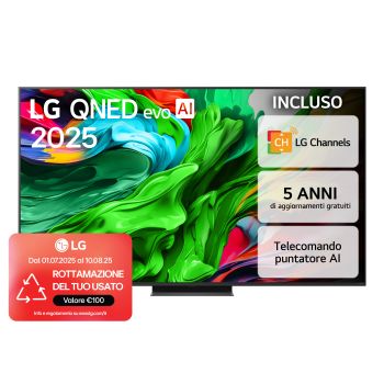Foto frontale del TV LG QNED evo AI QNED87 75