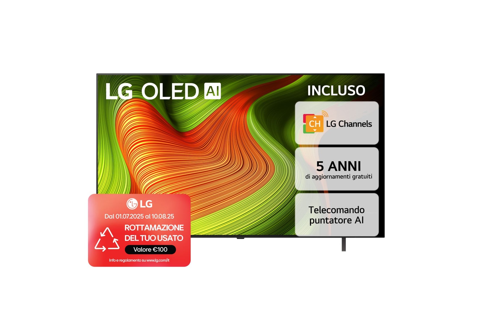 Vista frontale OLED65B56LA