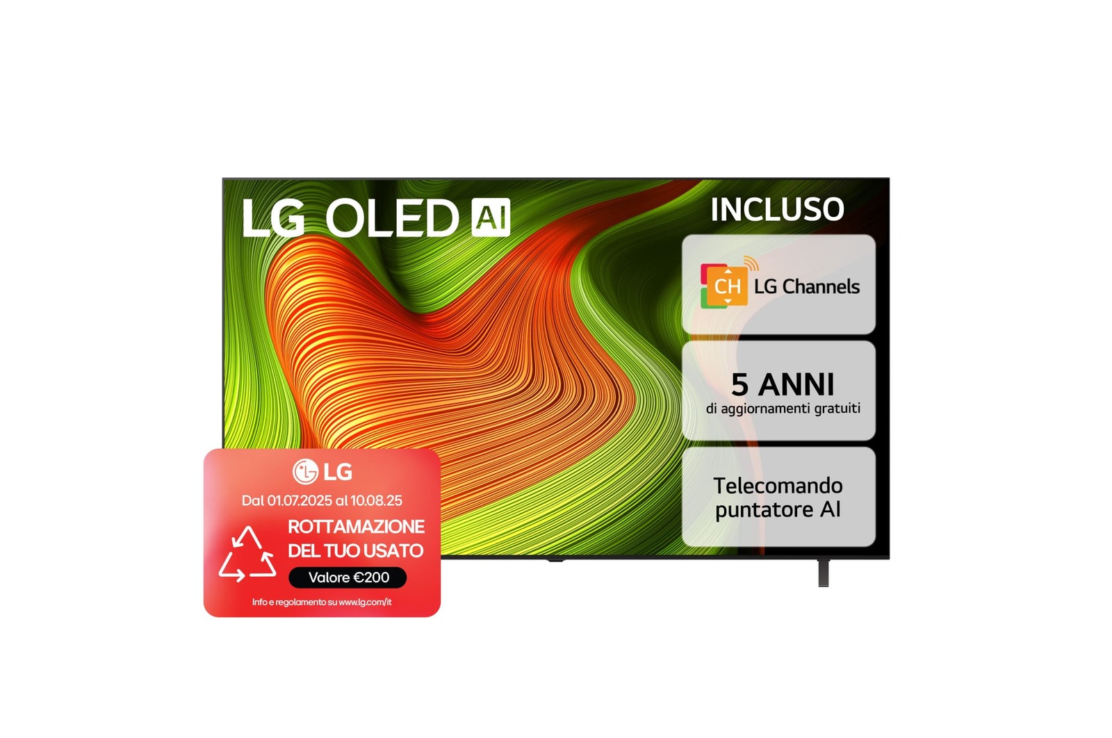  Vista frontale OLED77B56LA