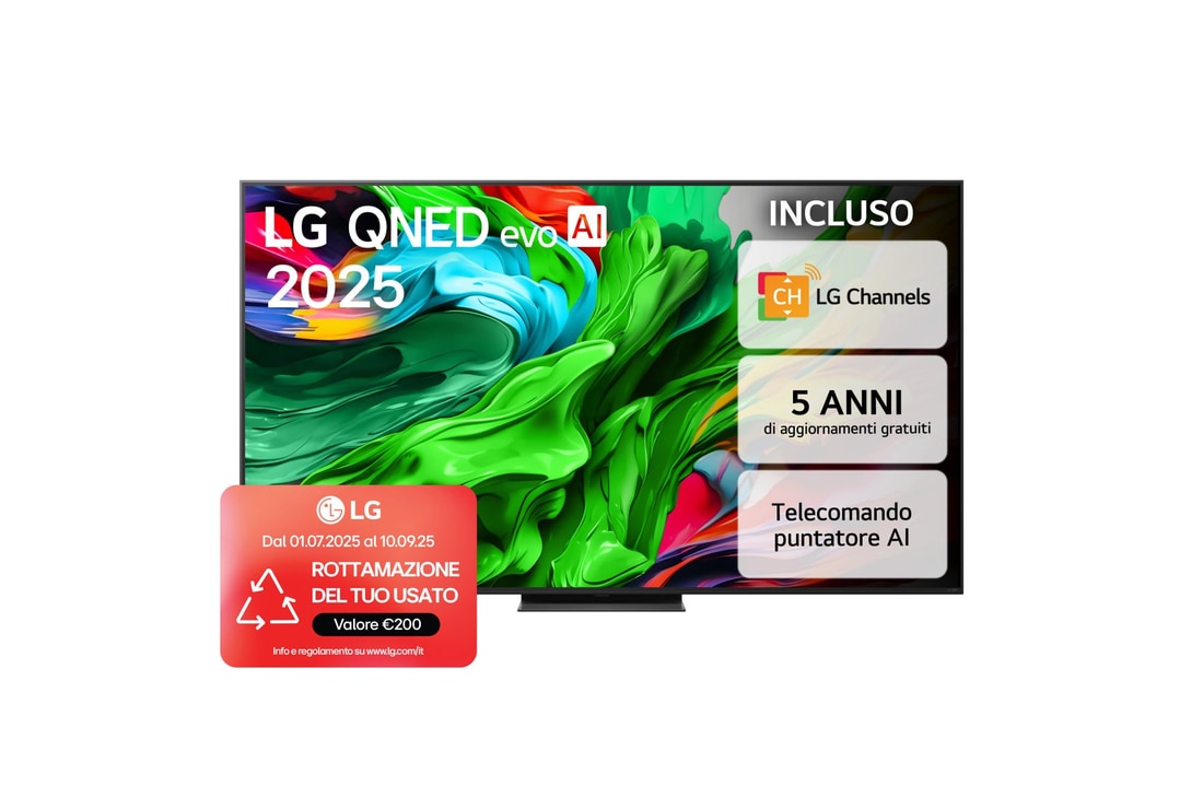 Vista frontale TV 75QNED86A6A