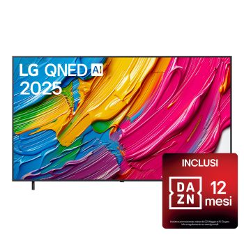 Foto frontale del TV LG QNED80 86