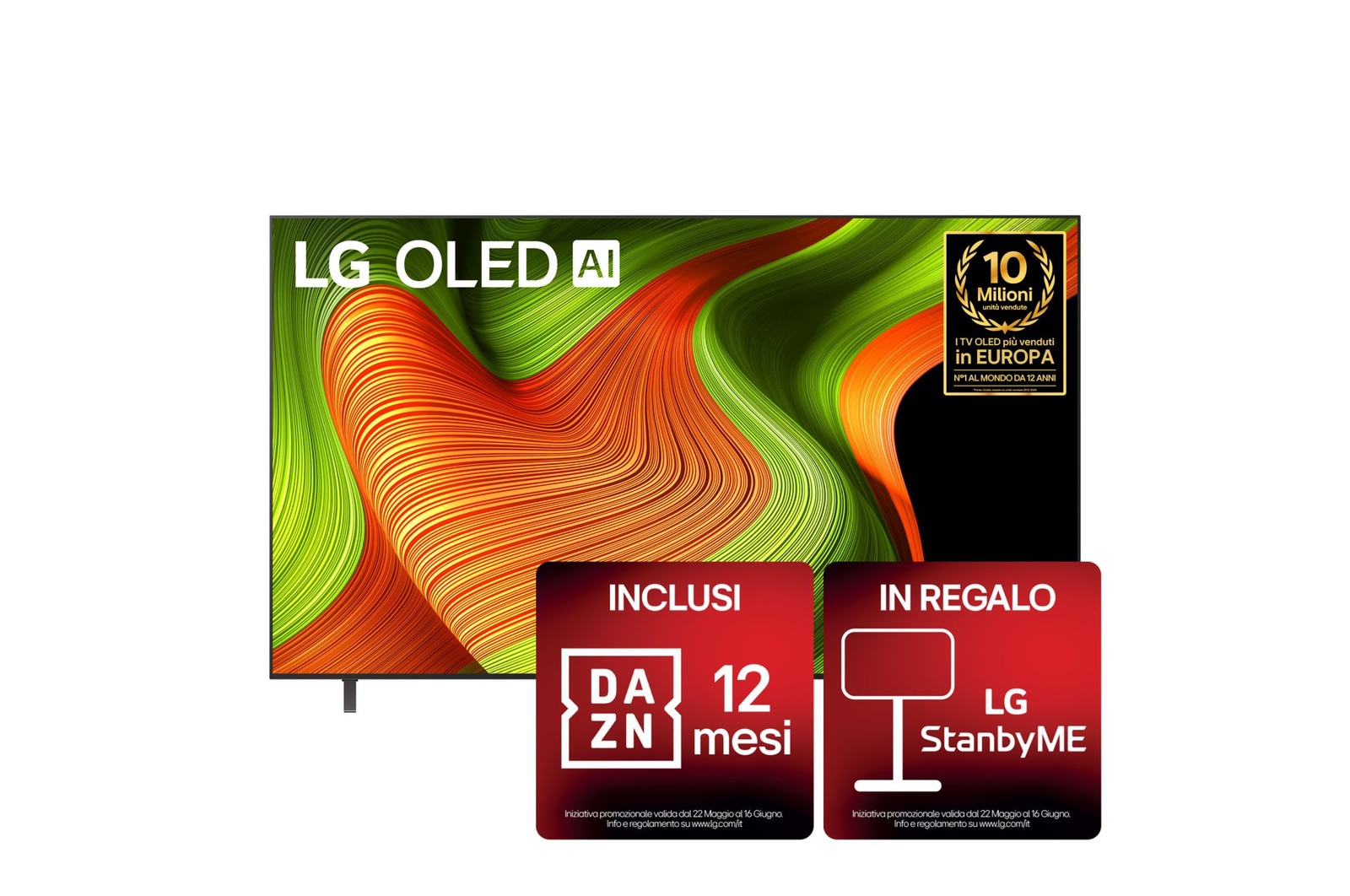 Vista frontale OLED77B56LA