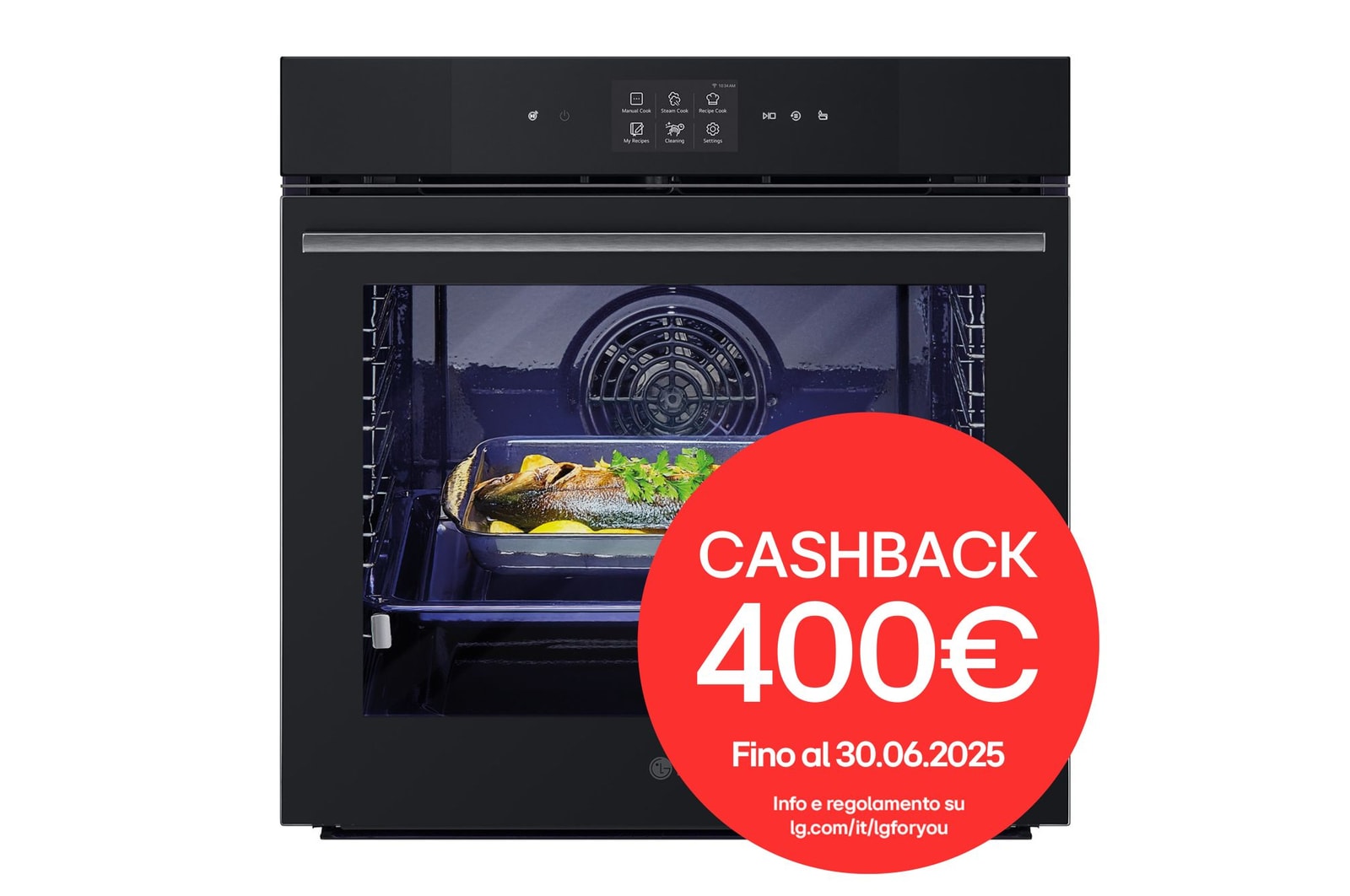 Foto frontale del forno LG WSED7667M