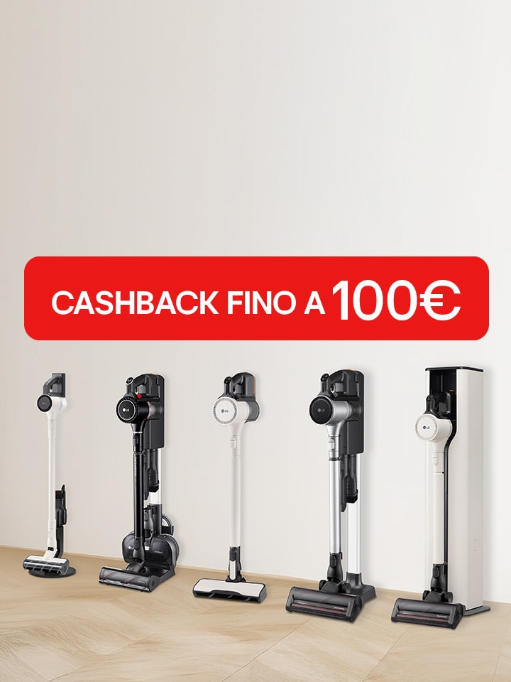 Cashback fino a 100€ Aspirapolvere
