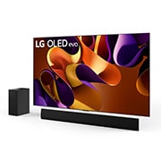 Immagine del TV OLED evo serie G4 e della soundbar SG10TY