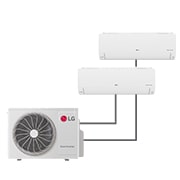 LG Offerta Kit Esclusivo: MU2R17.U13 + DUALCOOL Libero Smart Climatizzatore Inverter 12000 BTU, Wi-Fi ThinQ®, Riscaldamento, Comfort Air, 2NLIBERO1212.MULT