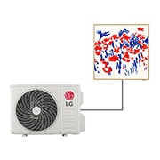 Vista frontale di Condizionatore monosplit ARTCOOL Gallery Photo | 12000 BTU | Pannello personalizzabile, Design moderno, Flusso aria 3D, Wi-Fi A12GA1