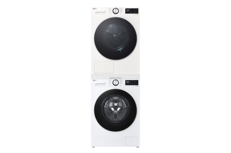 Vista frontale di Offerta Kit Esclusivo: Lavatrice smart 11kg  Serie X5 Classe A-40% | Asciugatrice 9Kg Pompa di calore DUAL Inverter Serie X5 Classe B| Kit di giunzione per colonna bucato con ripiano estraibile F4NX5011TLC.RNX5009