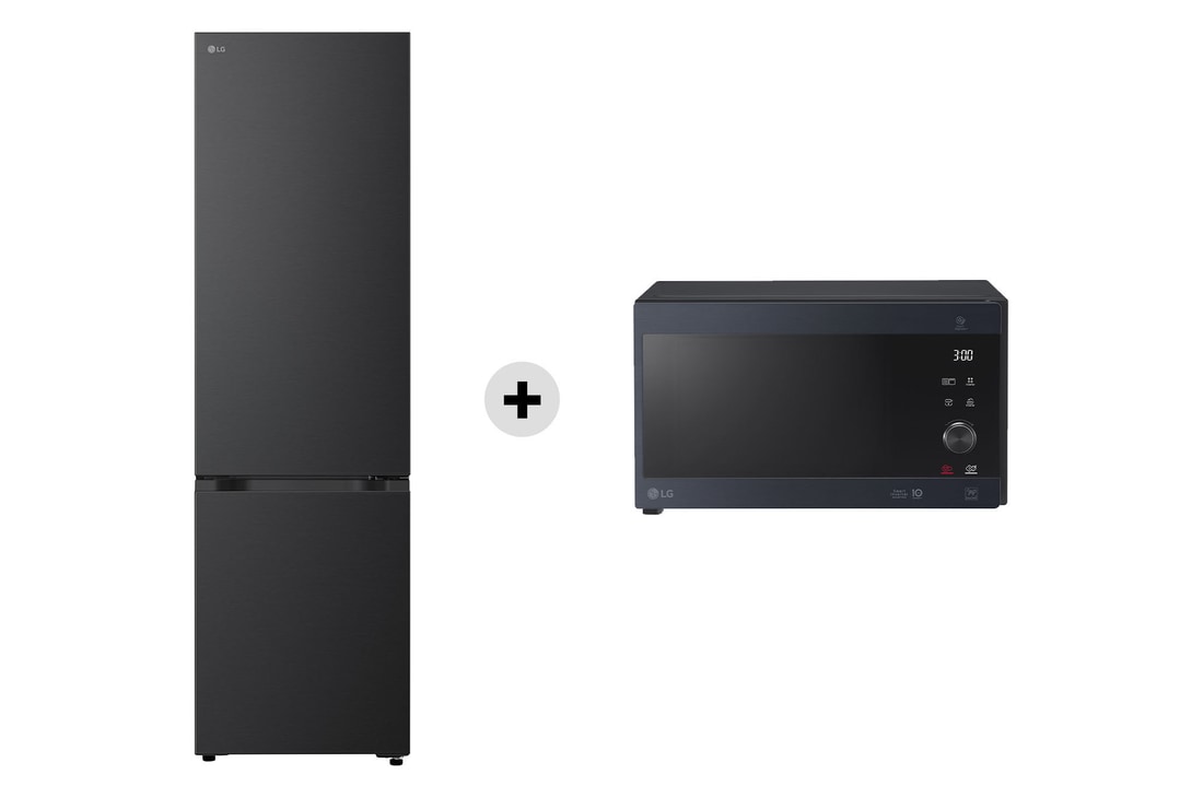 Offerta Kit Esclusivo: Frigorifero combinato Fit & Max 60cm, Classe A, 375L +  Microonde NeoChef 25 litri, potenza 1000W