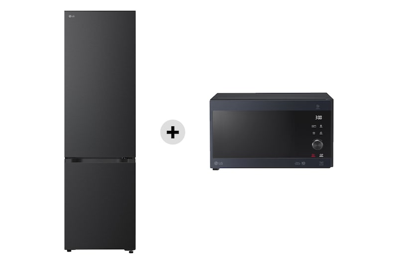 Offerta Kit Esclusivo: Frigorifero combinato Fit & Max 60cm, Classe A, 375L +  Microonde NeoChef 25 litri, potenza 1000W