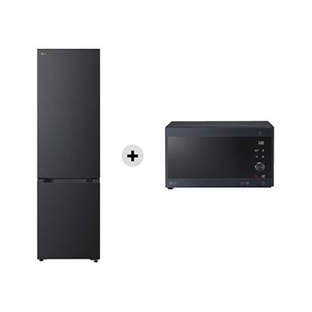 Offerta Kit Esclusivo: Frigorifero combinato Fit & Max 60cm, Classe A, 375L +  Microonde NeoChef 25 litri, potenza 1000W