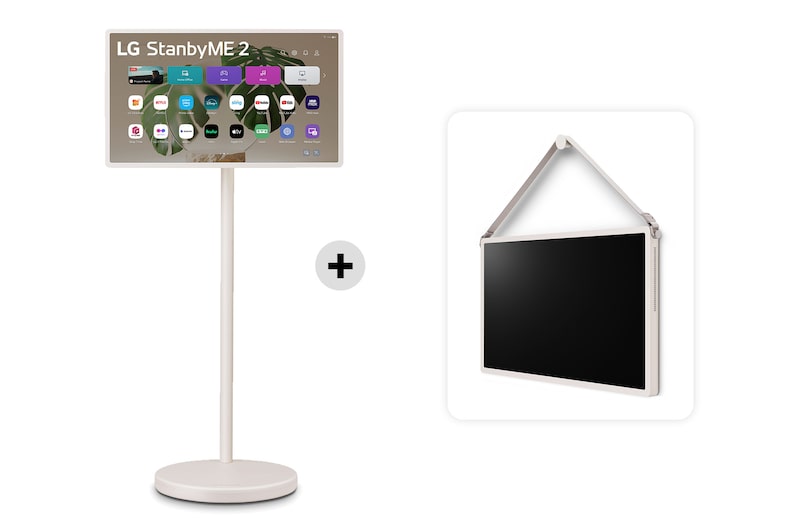 Vista frontale di Offerta Kit Esclusivo: StanbyME 2 Schermo super portatile da 27'' + Tracolla e appendino 27LX6TDGA.WS25XA
