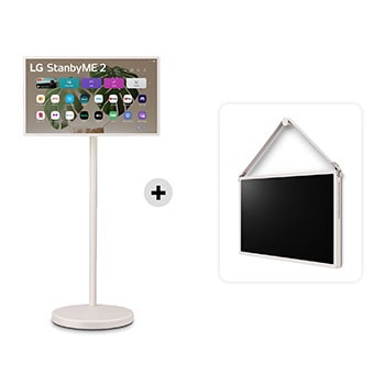 Vista frontale di Offerta Kit Esclusivo: StanbyME 2 Schermo super portatile da 27'' + Tracolla e appendino 27LX6TDGA.WS25XA