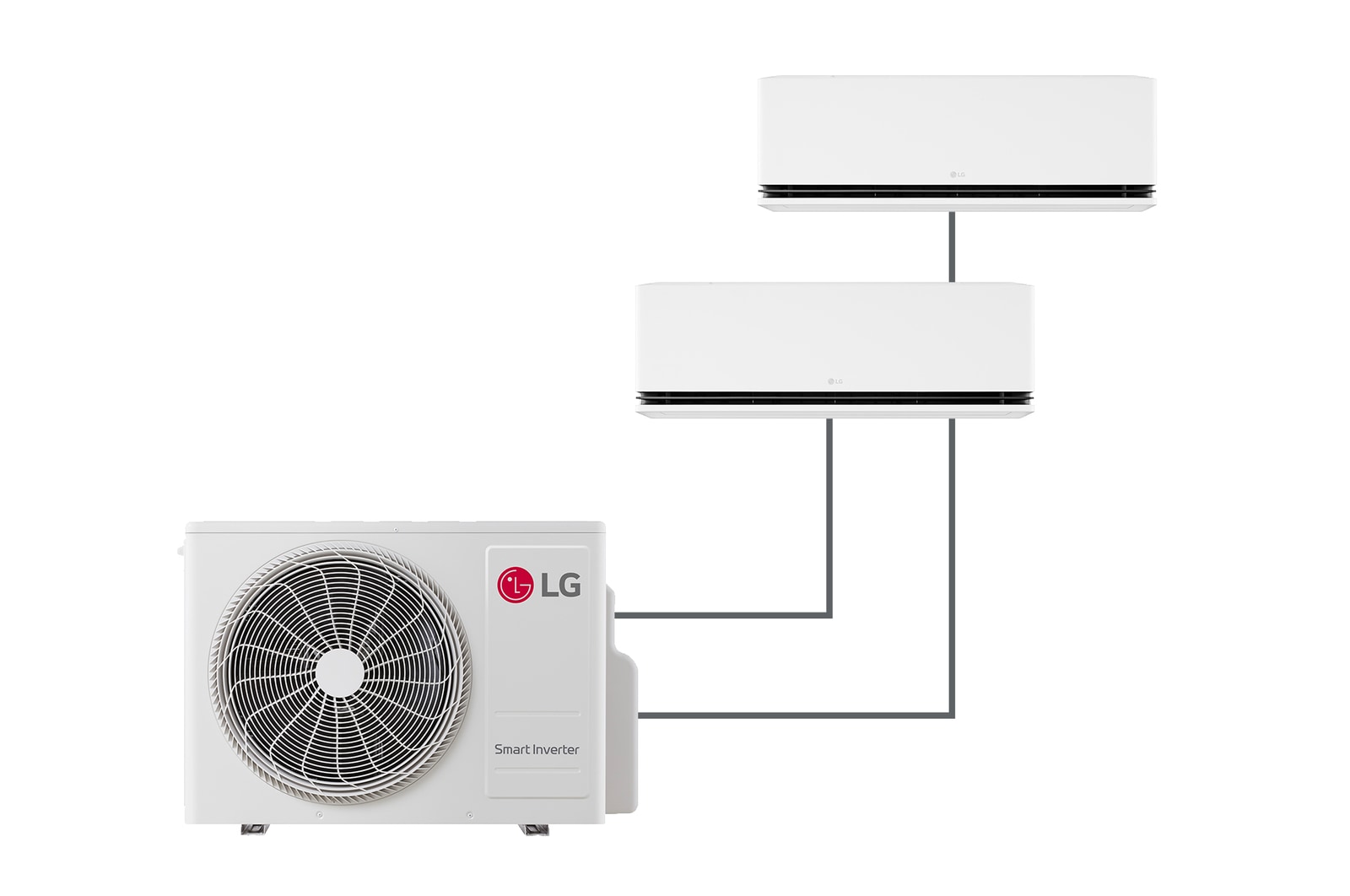 Vista frontale di Offerta Kit Esclusivo: MU3R19.U23 &#43; Condizionatore monosplit DUALCOOL Deluxe | 9000 BTU &#43; Condizionatore monosplit DUALCOOL Deluxe | 12000 BTU 2S1DLX9125.MULTI