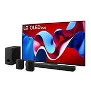 Foto frontale TV e Soundbar OLED77C43.S95TR