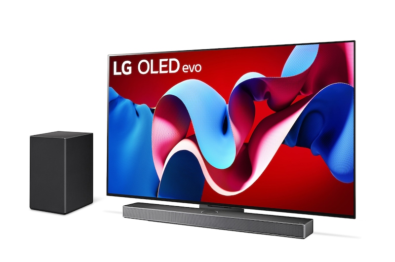 Foto frontale TV e Soundbar OLED55C43.SC9S