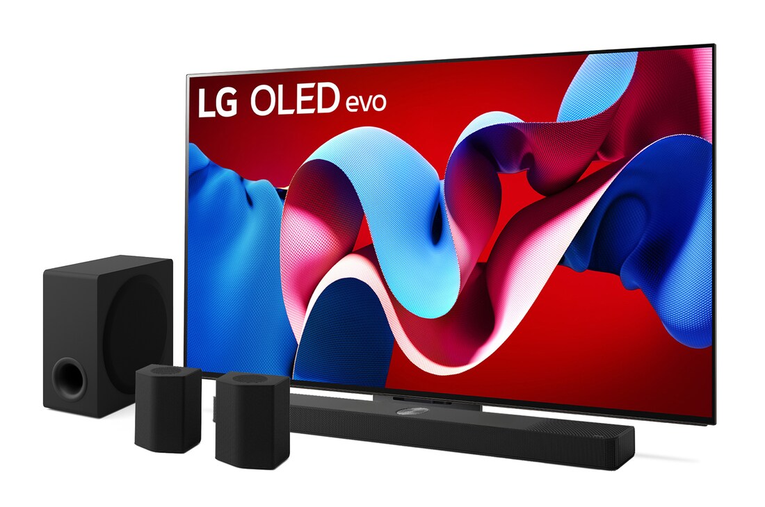 Foto frontale TV e Soundbar OLED77C43.S95TR